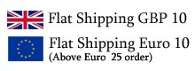 Flat rate shipping to UK