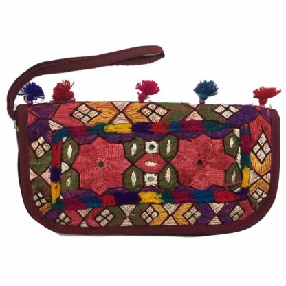 pakistani embroidered clutch
