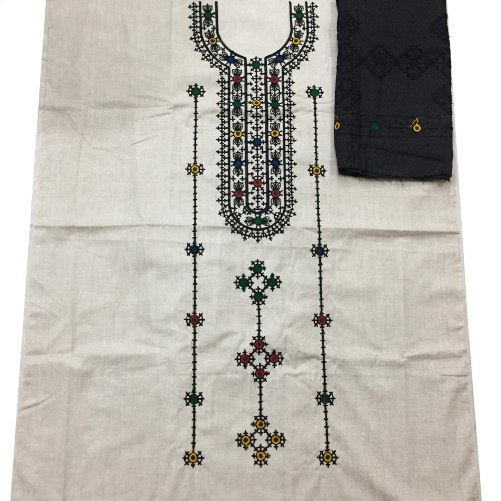 Buy Special Kutchi Hand Embroidery Mashru Silk Kurta Material at iTokri.com  - iTokri आई.टोकरी