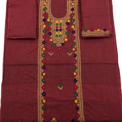 khaddi embroidered dress