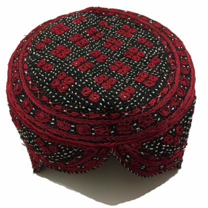 sindhi topi red and black