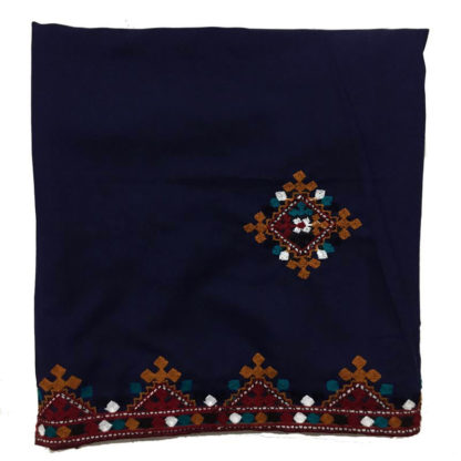blue sindhi shawl