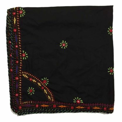 black emroidery shawl