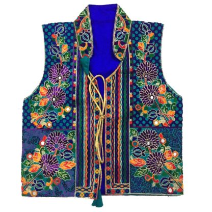 machine embroidery waistcoat
