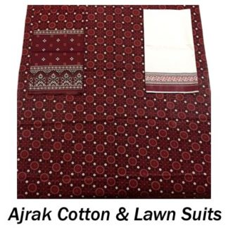 Ajrak Cotton and Lawn Suits
